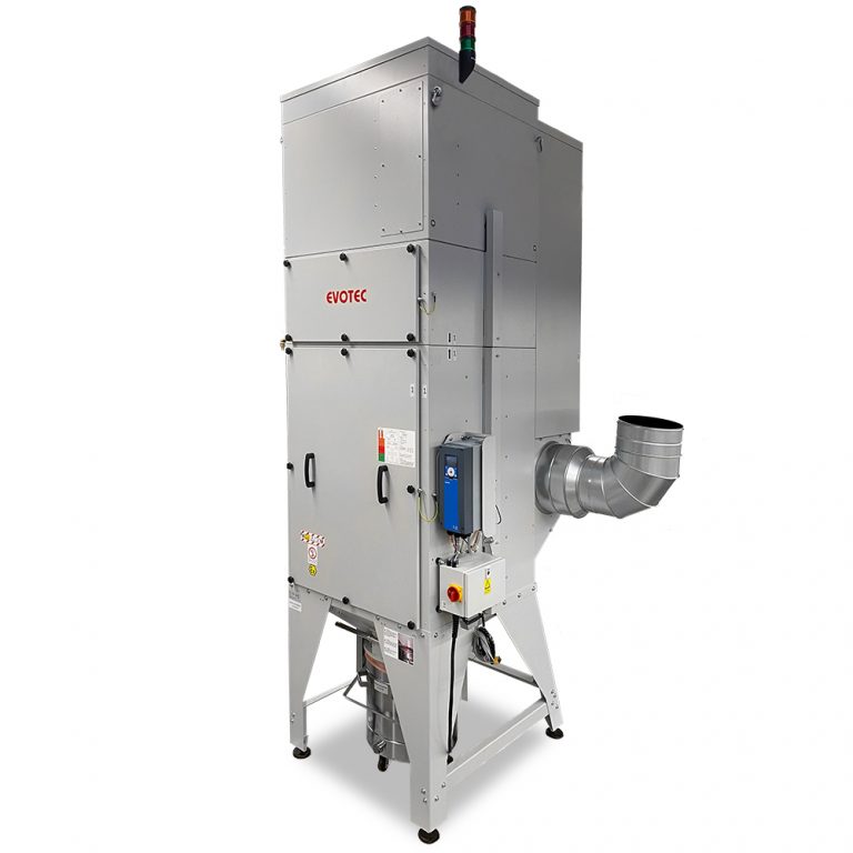 Industrie Absauganlage 400 Volt: Erfassen und Filtern gesundheitsgefährdender Stäube. Staubklasse M, H13/ H14, Aktivkohle, EX-Schutz, ESD-Ausführung.