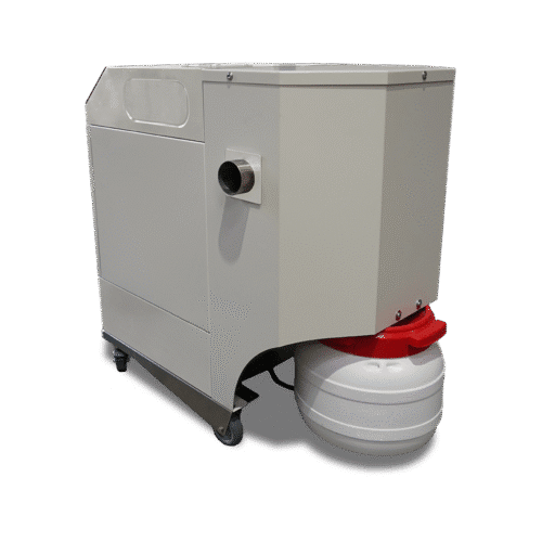 FEX 1000.1: Cyclone pre-separator installed at the rear—longer filter service life, lower consumable costs